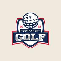 golf club emblem logotype template vector Design Illustration