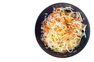 cabbage salad carrot, onion fresh vegetarian vegan meal veggie diet photo