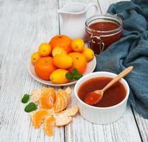 Delicious mandarine  jam photo