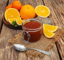 Delicious orange jam photo