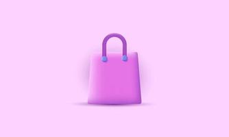 vector creative 3d shopping bag handbag sale discount promotion