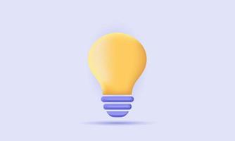 vector design 3d cartoon style minimal yellow light