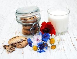 Milk and cookies photo