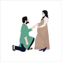 Great moment of love illustration