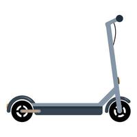 Electric scooter on a white isolated background. Transport for walking and delivery. Flat style illustration. vector