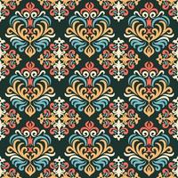 Oriental Damask Seamless Pattern Ornament vector