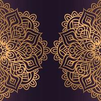 Luxury mandala background With Golden Arabesque vector