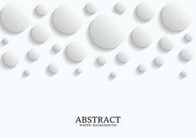 Abstract white and grey circle background texture vector