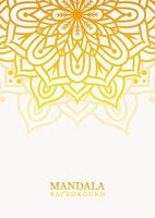 Mandala round ornament background with gradient vector