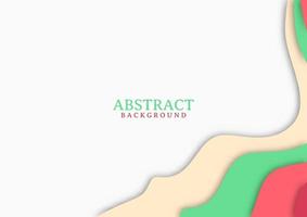 Abstract modern background design with wavy shapes vector
