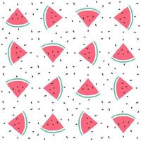 Watermelon seamless pattern background design vector