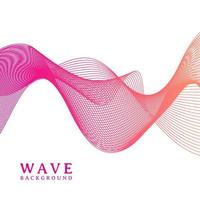 abstract colorful wavy line flowing background vector