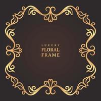 Elegant luxury vintage gold decorative frame vector