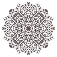 Ethnic Mandala Round Ornament Pattern vector