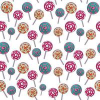 Lollipops Seamless Pattern vector