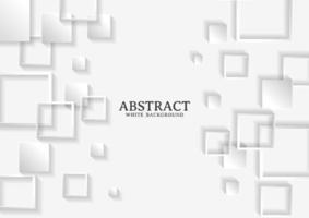 Abstract white and grey square background texture vector