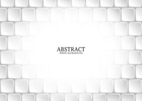 Abstract white and grey square background texture vector