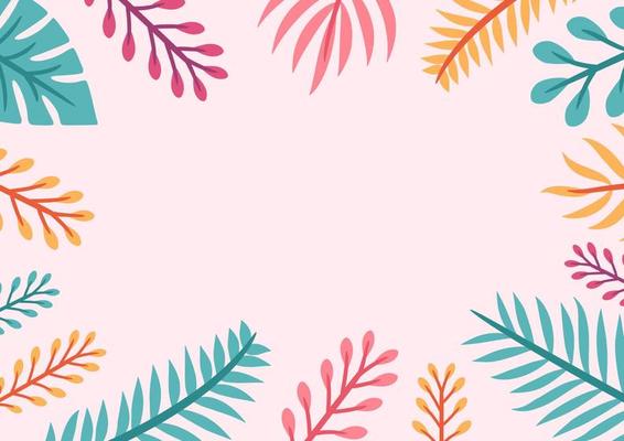 Modern tropical leaves background design