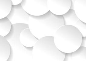 Abstract white and grey circle background texture vector