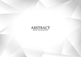 Abstract modern white and grey chaotic polygonal background vector