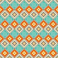 Ethnic Seamless Pattern In Native Style vector