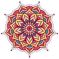 Ethnic Mandala Round Ornament Pattern vector
