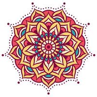 Ethnic Mandala Round Ornament Pattern vector