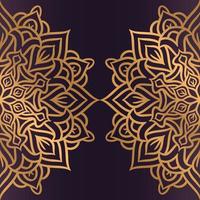 Luxury mandala background With Golden Arabesque vector