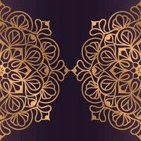 Luxury mandala background With Golden Arabesque vector