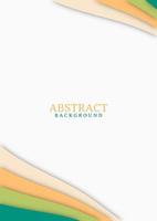 Abstract modern background design with wavy shapes vector