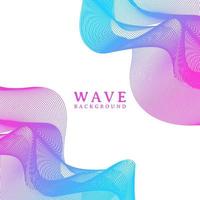 abstract colorful wavy line flowing background vector