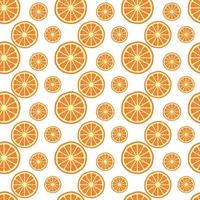 textura de patrones sin fisuras de fruta naranja vector