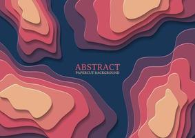 abstract papercut design background with overlap layer vector