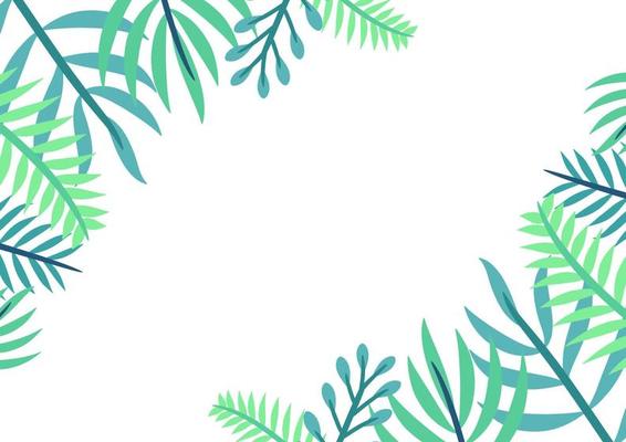 Modern tropical leaves background design