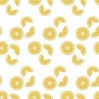 Orange Fruit Seamless Pattern Texture vector