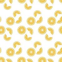 Orange Fruit Seamless Pattern Texture vector