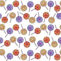 Lollipops Seamless Pattern vector