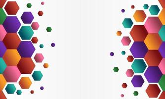 Abstract Geometric Shape Hexagon Background vector