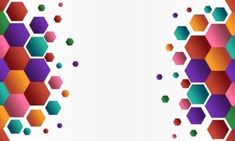 Abstract Geometric Shape Hexagon Background vector