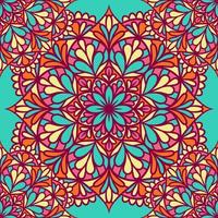 Mandala Round Ornament Seamless Pattern vector