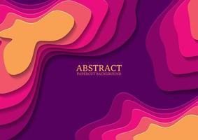 abstract papercut design background with overlap layer vector