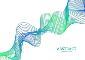 abstract colorful wavy line flowing background vector