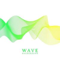 abstract colorful wavy line flowing background vector