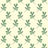 Botanical floral leaves seamless pattern. Floral pattern, Green leaves vector