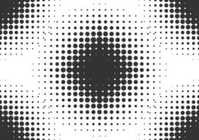 Abstract black and white dots halftone background vector