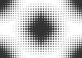 Abstract black and white dots halftone background vector