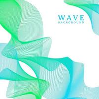 abstract colorful wavy line flowing background vector