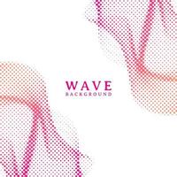 Abstract wavy colorful gradient dots halftone background vector