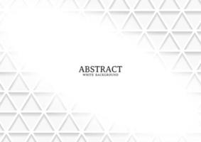 Abstract white and grey geometric background texture vector