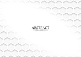 Abstract white and grey geometric background texture vector